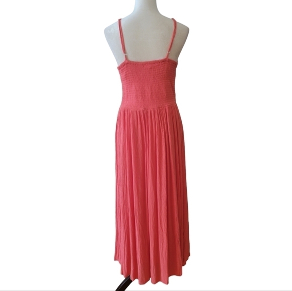 Japna Coral Spaghetti Strap Maxi Sundress Size XL - Picture 3 of 3